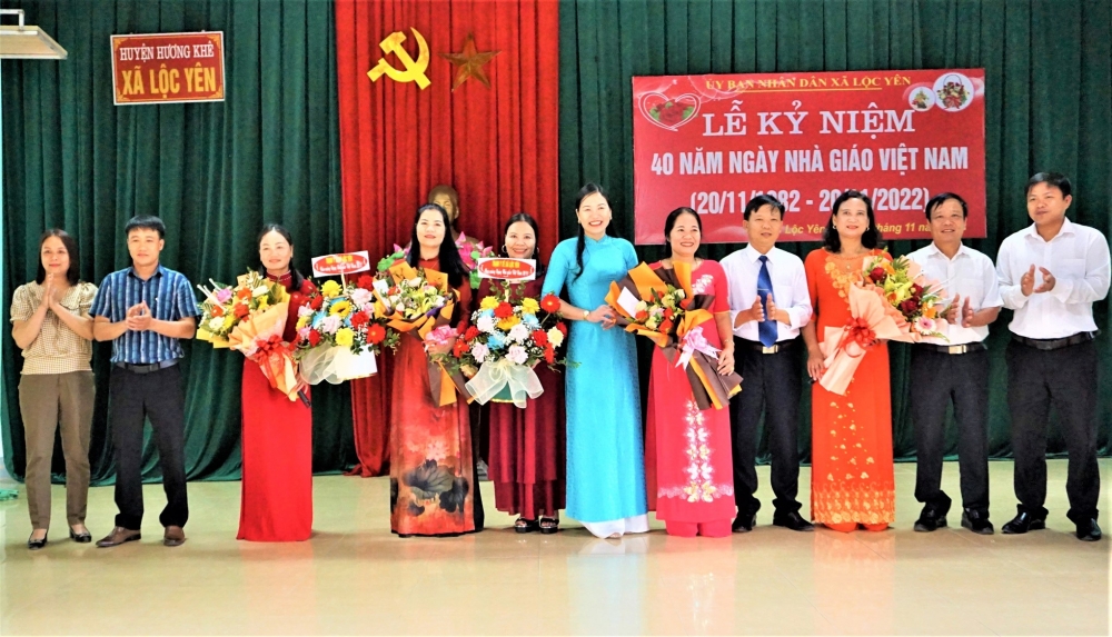 Lộc Yên tri ân các thế hệ thầy cô giáo nhân kỷ niệm 40 năm ngày Nhà giáo Việt Nam