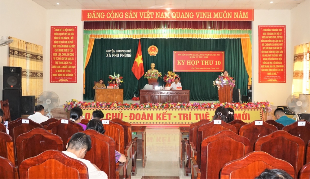 Phú Phong tổ chức kỳ họp thường lệ HĐND xã giữa năm 2023