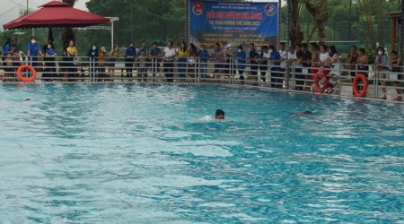            75 vận động viên nhí Thị trấn tham dự giải bơi...