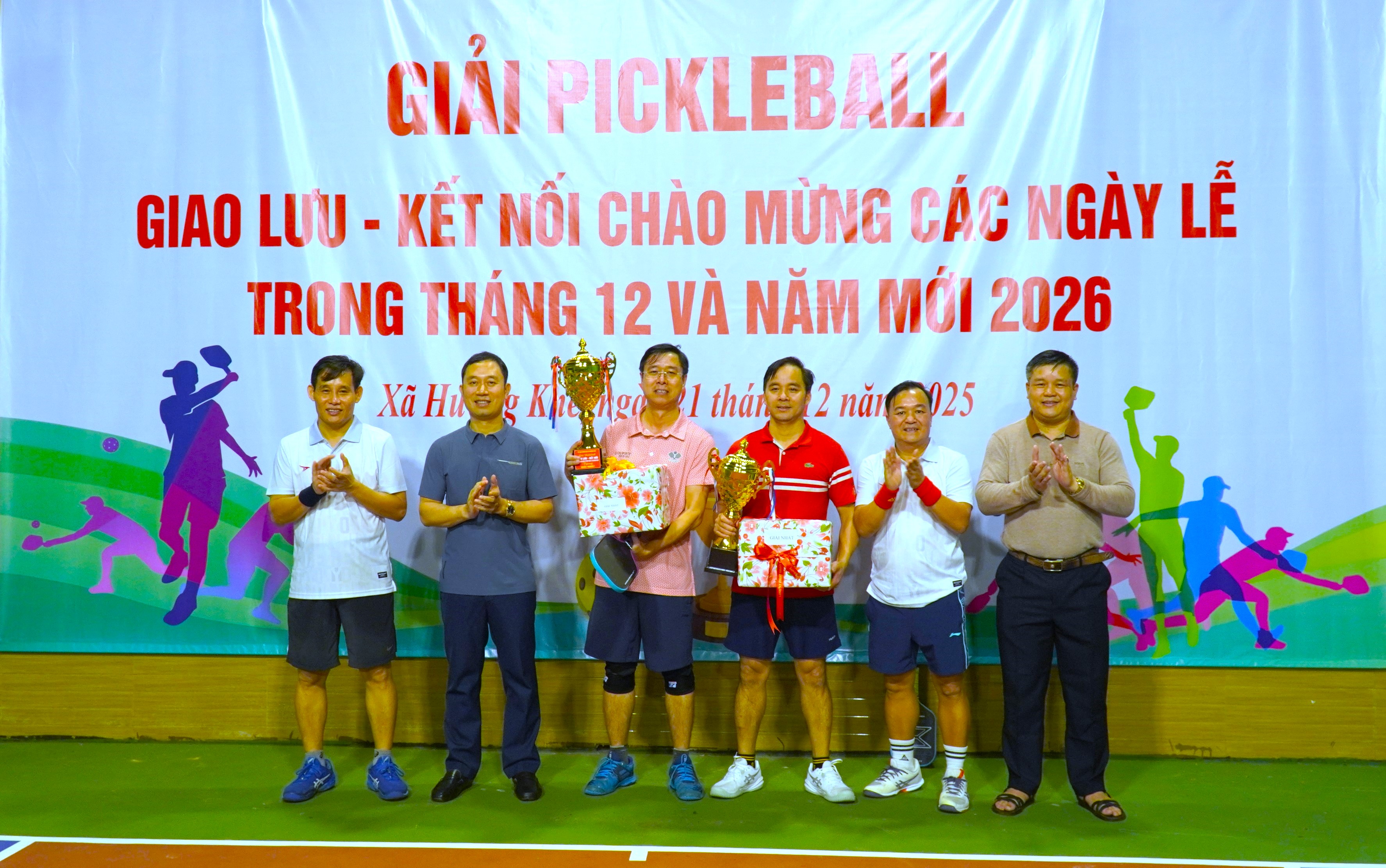 Xã Hương Khê tổ chức giải Pickleball giao lưu – kết nối chào mừng các ngày lễ tháng 12 và năm mới 2026