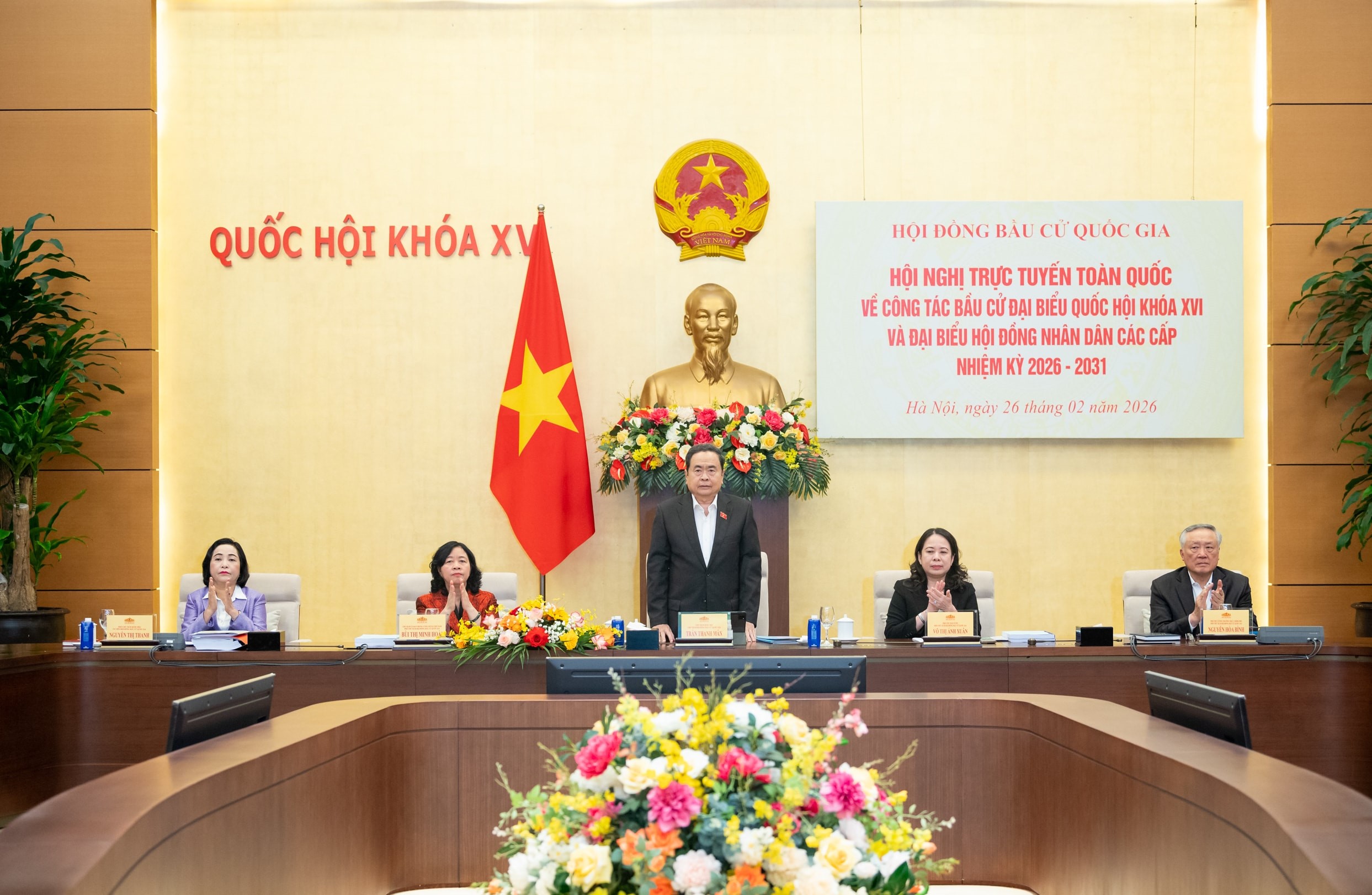 Hội nghị trực tuyến toàn quốc triển khai bầu cử đại biểu Quốc hội và HĐND các cấp