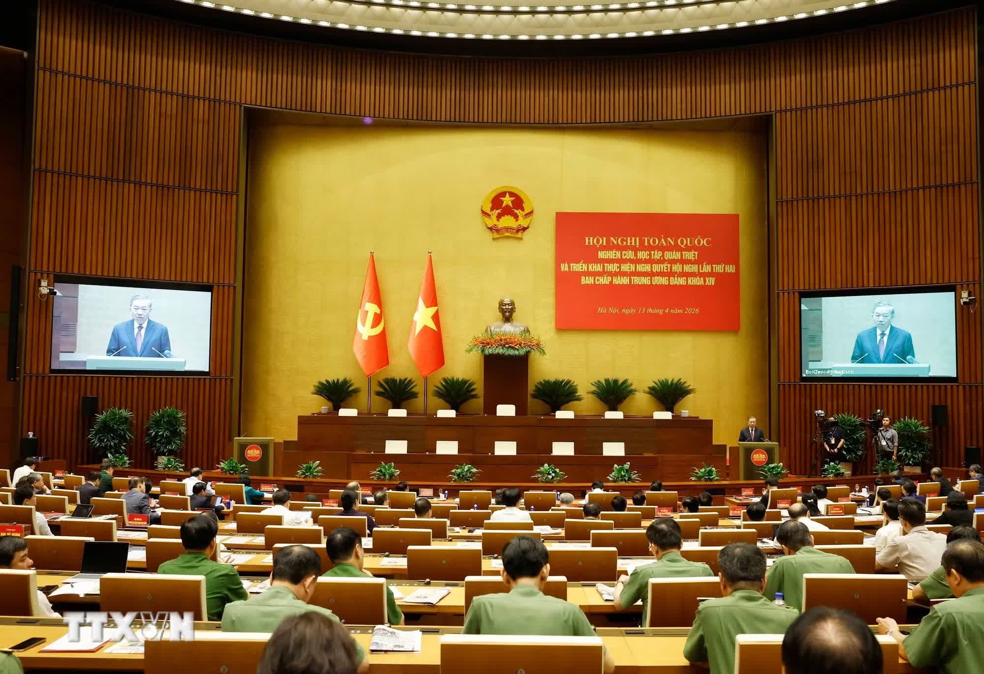 Hội nghị toàn quốc nghiên cứu, học tập, quán triệt, triển khai nghị quyết hội nghị trung ương 2 khóa XIV