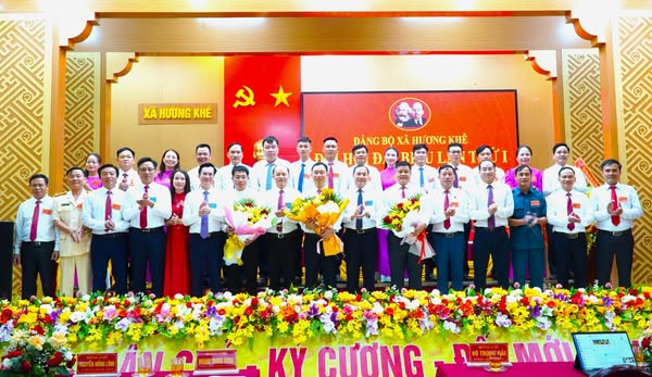 Lãnh đạo Trung ương, tỉnh dự đại hội Đảng bộ xã Hương Khê