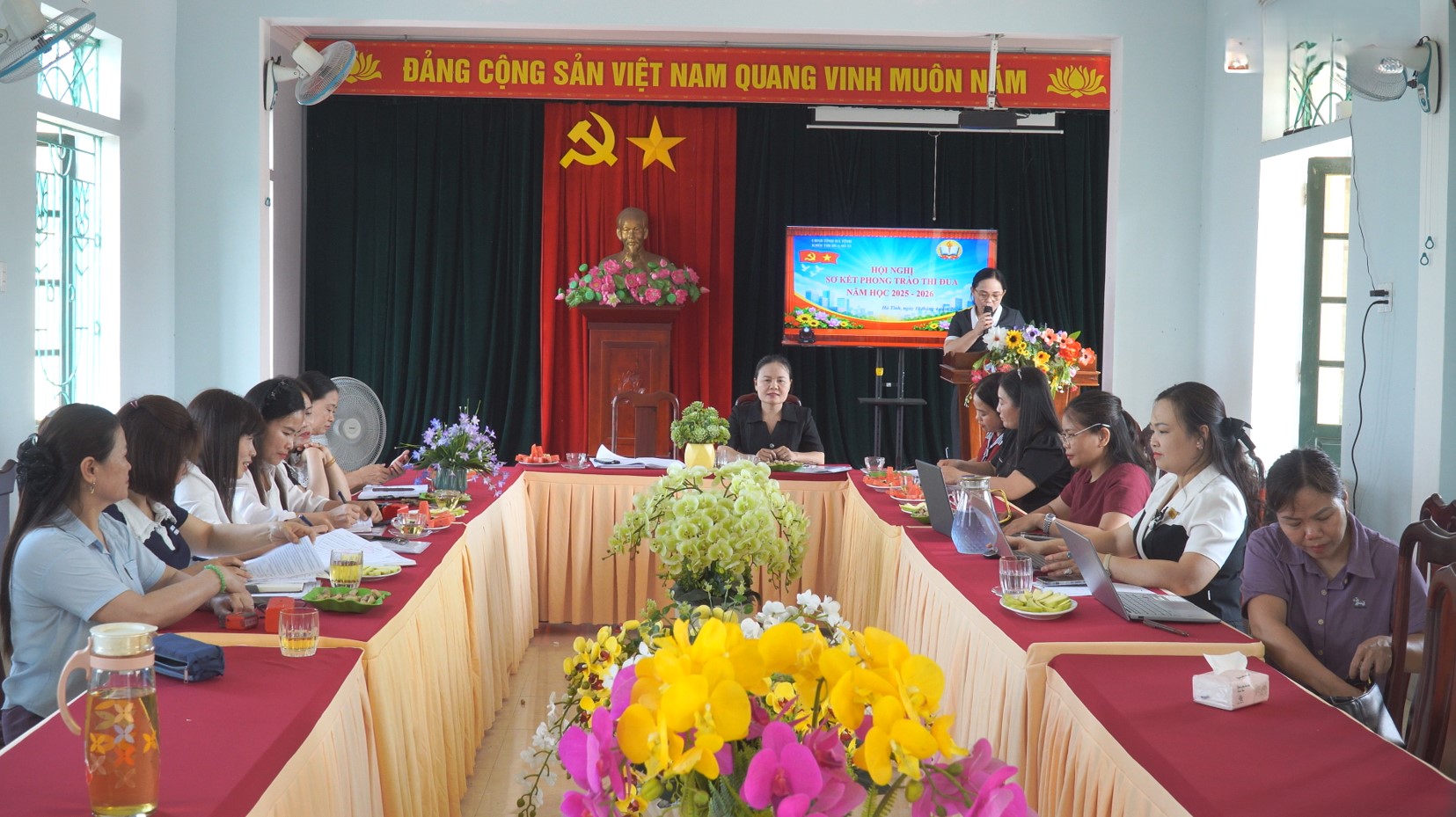 Khối thi đua Mầm non số 13 hội nghị Sơ kết phong trào thi đua năm học 2025 – 2026