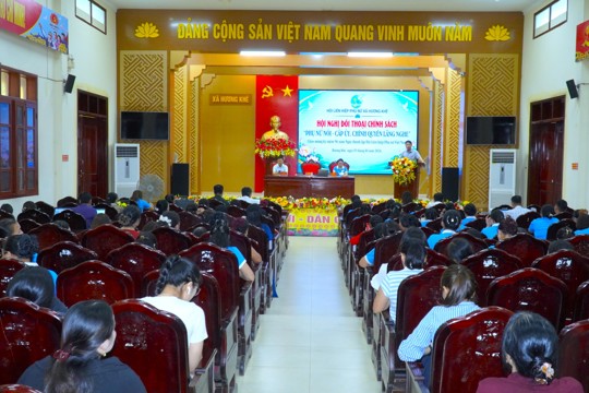 Hội LHPN xã Hương Khê tổ chức đối thoại chính sách “Phụ nữ nói – Cấp ủy, chính quyền lắng nghe” 