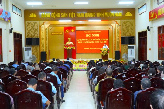 Xã Hương Khê tập huấn nghiệp vụ công tác hòa giải ở cơ sở năm 2026