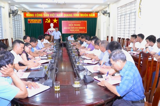 UBND xã Hương Khê triển khai nhiệm vụ trọng tâm tháng 8 năm 2026