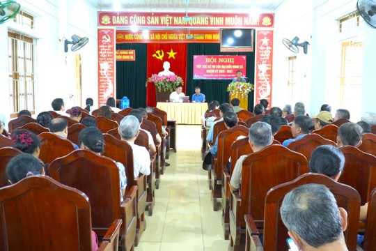 Tổ đại biểu số 1 HĐND xã Hương Khê tiếp xúc cử tri trước kỳ họp thường lệ giữa năm 2026