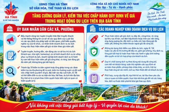 Sở VHTT&DL tỉnh Văn bản về việc tăng cường quản lý, kiểm tra việc   chấp hành quy định về giá trong hoạt động  du lịch trên địa bàn tỉnh  