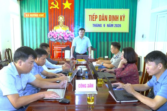 Chủ tịch UBND xã Hương Khê tiếp công dân định kỳ tháng 9 năm 2026 