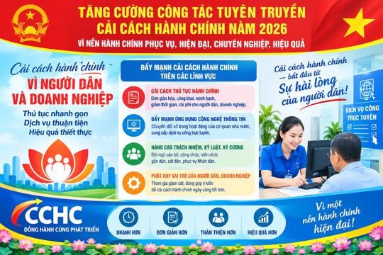 Kế hoạch của UBND Hương Khê xã về Tuyên truyền cải cách hành chính năm 2026