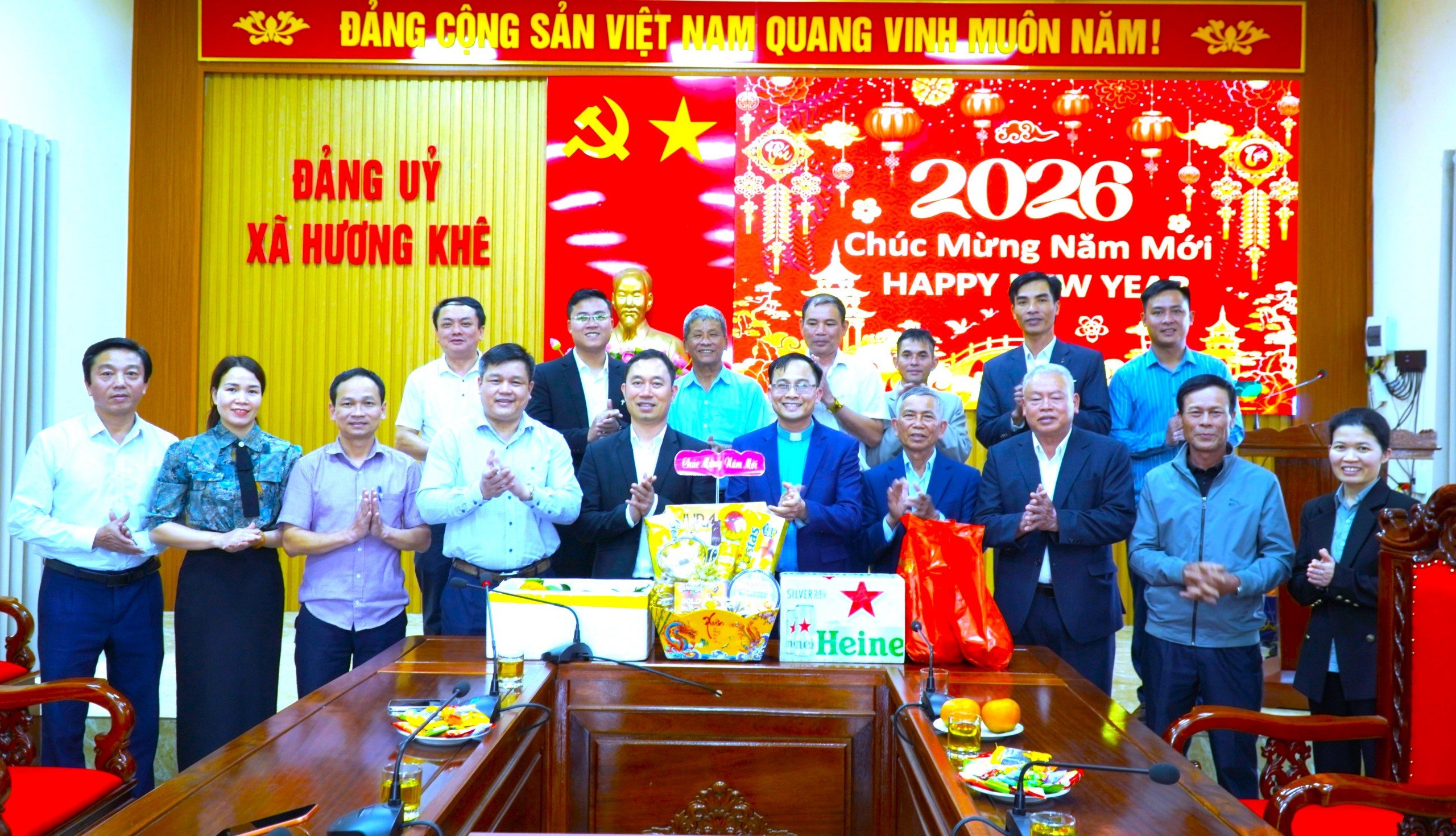 Linh mục Hoàng Quốc Việt, Quản xứ Thượng Bình chúc Tết xã Hương Khê nhân dịp Xuân Bính Ngọ 2026