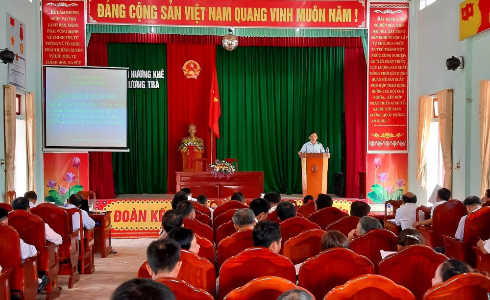 Tập huấn xây dựng đời sống văn hóa cơ sở năm 2019.