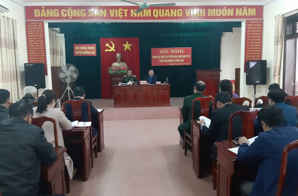 Hội nghị triển khai công tác tuyển giao quân năm 2020.