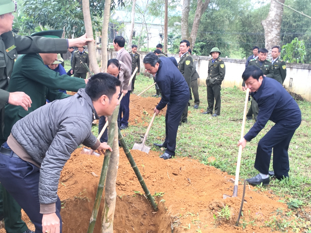 Hương Khê: Sôi nổi trồng cây đầu năm Xuân Canh Tý 2020.