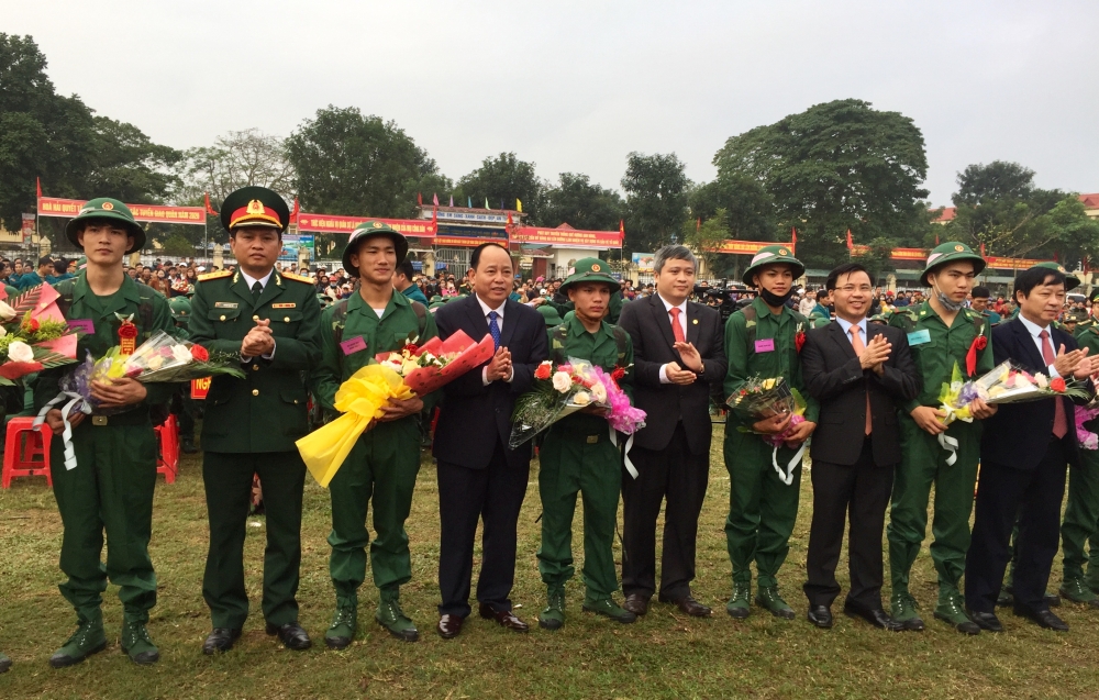 Hương khê : Sôi nổi ngày hội giao quân, tiễn 115 tân binh lên đường nhập ngũ năm 2020.