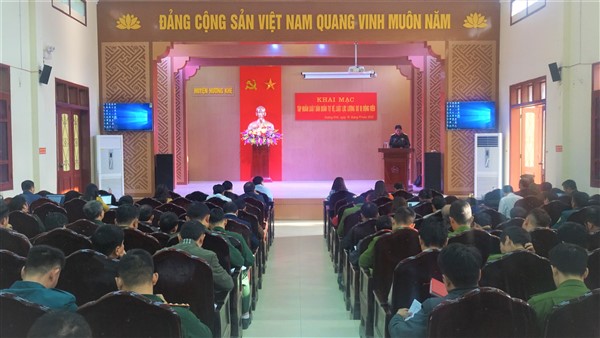 Trên 160 đồng chí tham gia tập huấn Luật Dân quân tự vệ, Luật Lực lượng Dự bị động viên