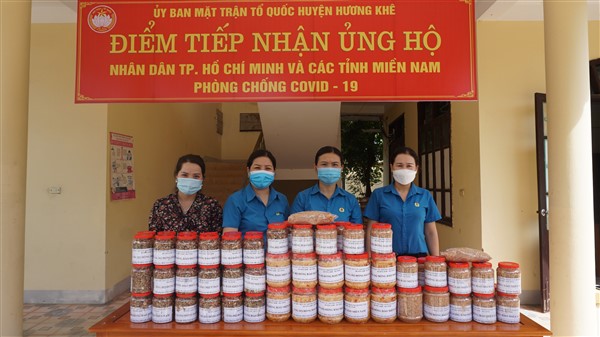 Hương khê:  Chung tay ủng hộ Nhân dân TP.HCM và các tỉnh Miền Nam sớm vượt qua đại dịch