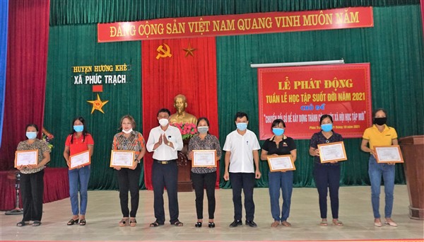 Phúc Trạch phát động tuần lễ hưởng ứng học tập suốt đời năm 2021.