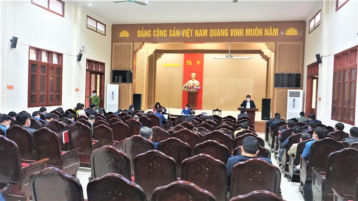 Thường trực BCĐ NTM huyện làm việc với 4 xã Phúc Đồng, Hương Bình, Hòa Hải và Hương Thủy về nhiệm vụ  thời gian tới.