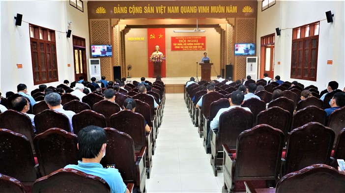 Hội nghị trực tuyến tập huấn công tác Dân vận năm 2022.