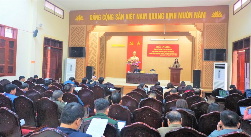 Tổng kết công tác Tuyên giáo và hoạt động của Ban Chỉ đạo 35 năm 2022, triển khai nhiệm vụ năm 2023