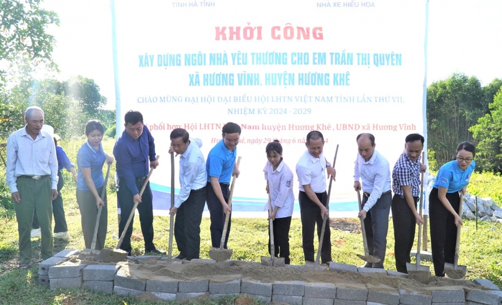 Khởi công xây dựng ngôi nhà yêu thương ở Hương Vĩnh