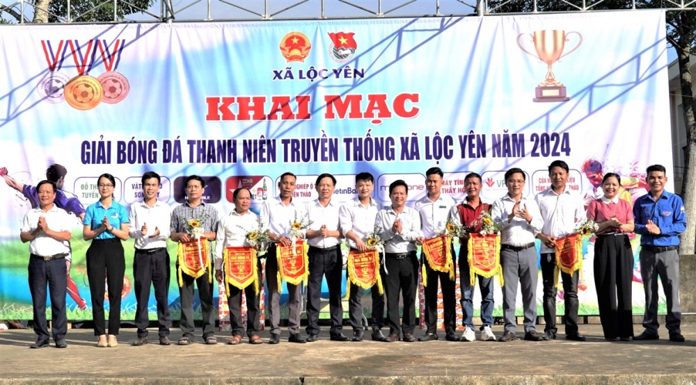 Lộc Yên, khai mạc giải bóng đá nam thanh niên truyền thống năm 2024