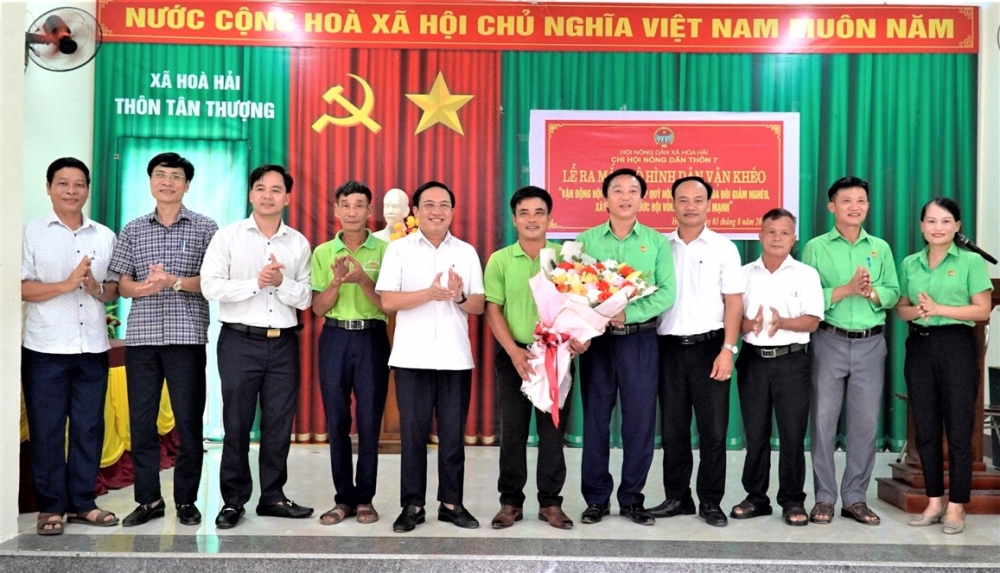 Hội Nông dân xã Hòa Hải ra mắt mô hình dân vận khéo tại thôn 7