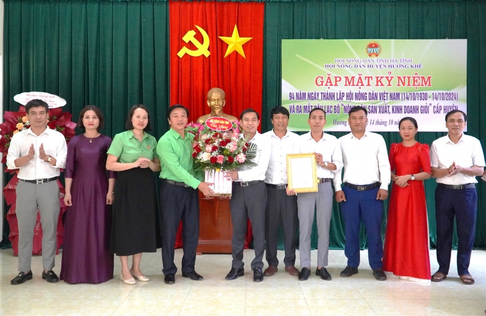 Gặp mặt kỷ niệm 94 năm thành lập Hội Nông dân Việt Nam và ra mắt CLB “Nông dân sản xuất kinh doanh giỏi” cấp huyện